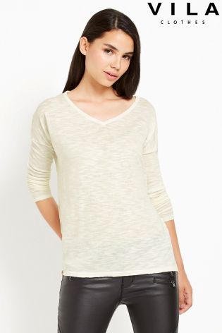 Vila V neck Jumper